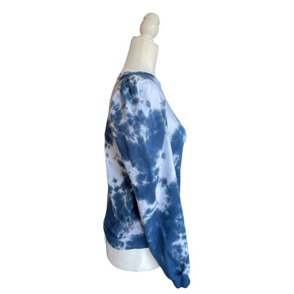 AGF - ALL GOOD FEELS Sloan Puff Sleeve Pullover in Nautical Tie Dye - Picture 5 of 7